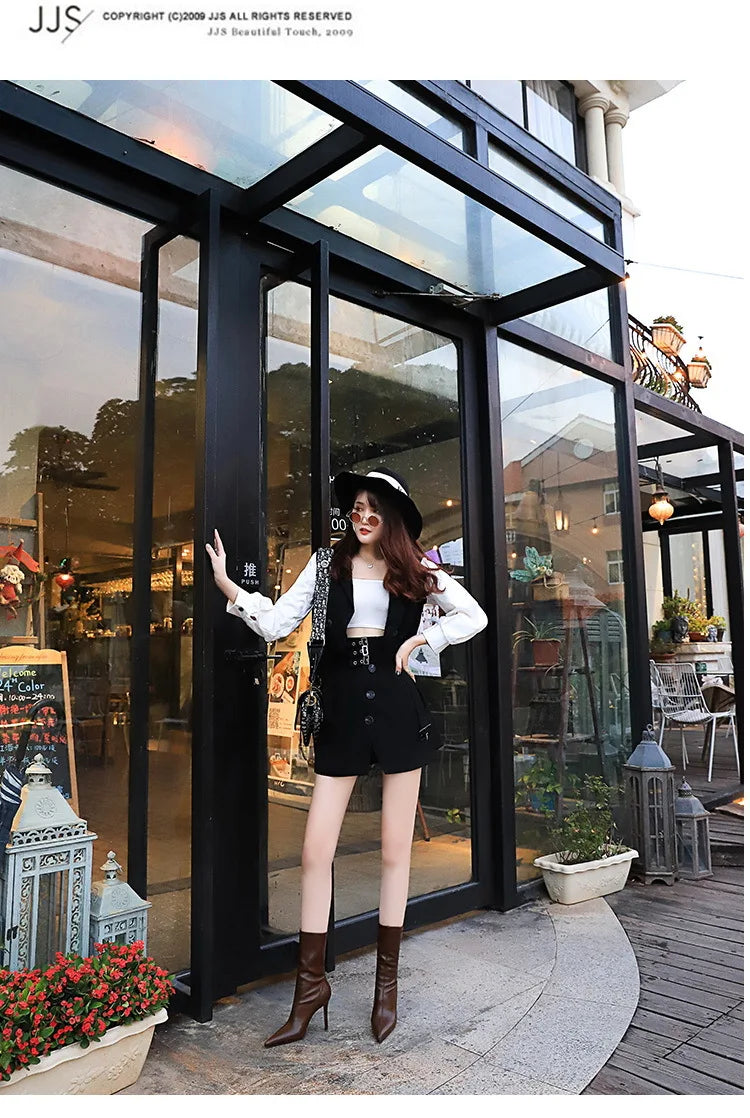 BIGTREE Shoes Leather Boots Women Ankle Boots Autumn Winter Boots Women High Heels Short Boots Ladies Booties Chaussures Femme