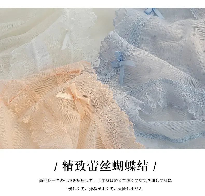 L-XL Women's Underwear Panties Sexy Lace Panty Girls Hollow Out Comfort Briefs Low Waist Seamless Underpants Female Lingerie