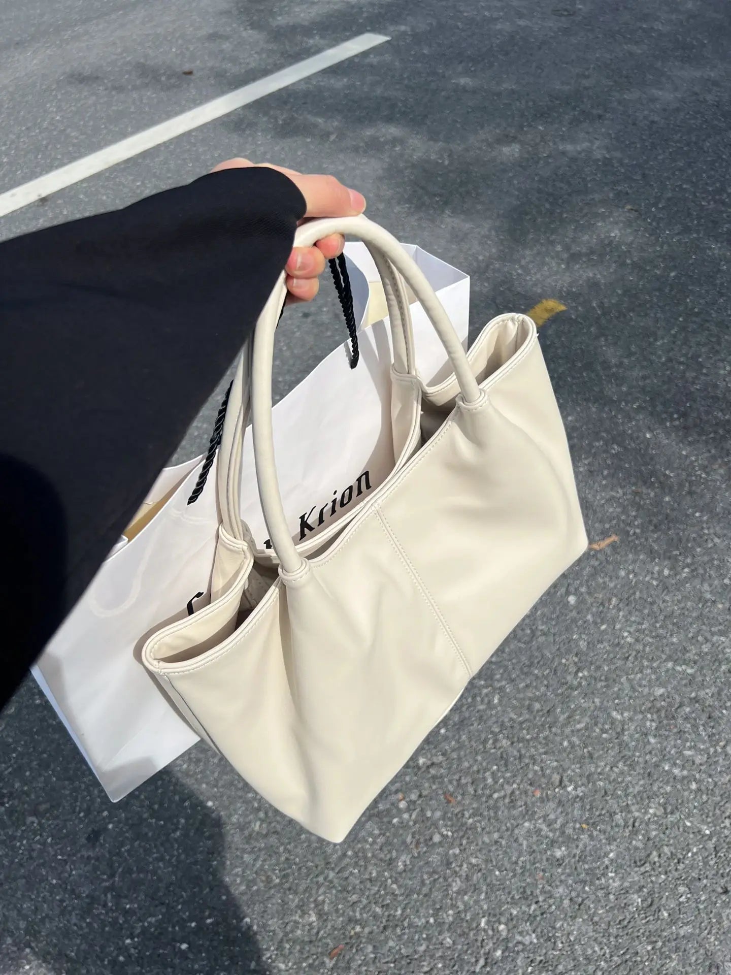 Large Capaci Commuter Ladies Tote Bag 2025 New Faion High-End Sensation Sli Single oulder Handbag Trendy Bag