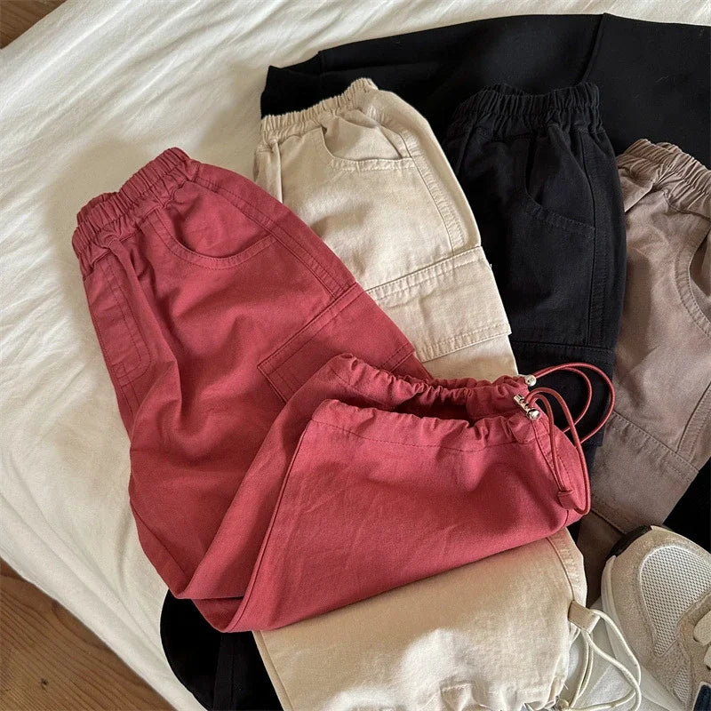 Kids Pants Girdle Overalls Baby Wide Leg Pants Girls Pants Teenage Girls Clothing Cargo Winter Clothes for Boys