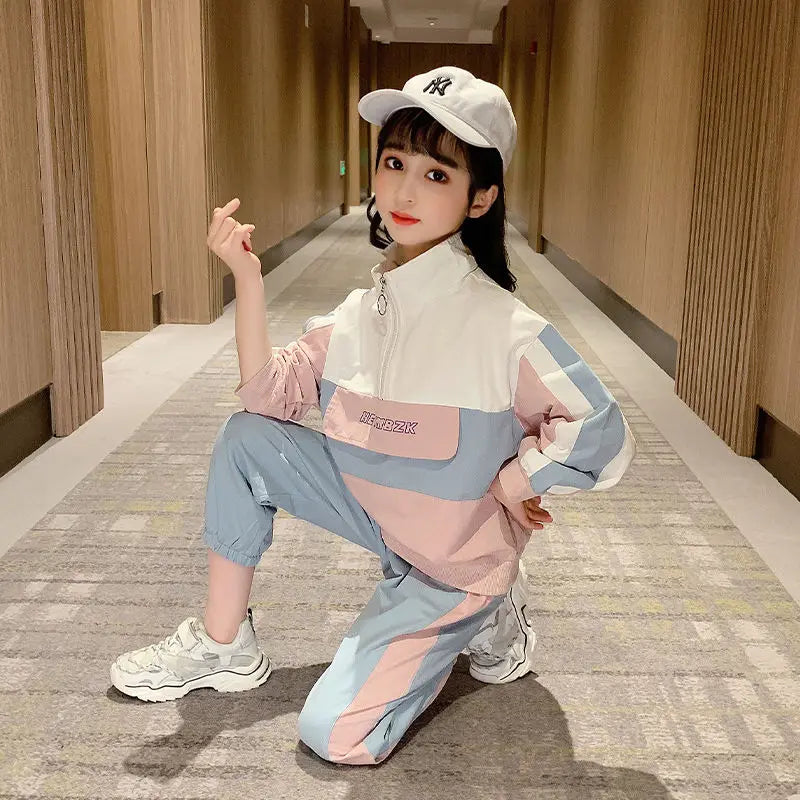 12 Girls Suit 11 Spring Fashion Clothing 10 Girls 9 Baby 8 Fashion Shirt + Trousers 2 Piece Set 7 Children's 6 5 4 3 Years Old