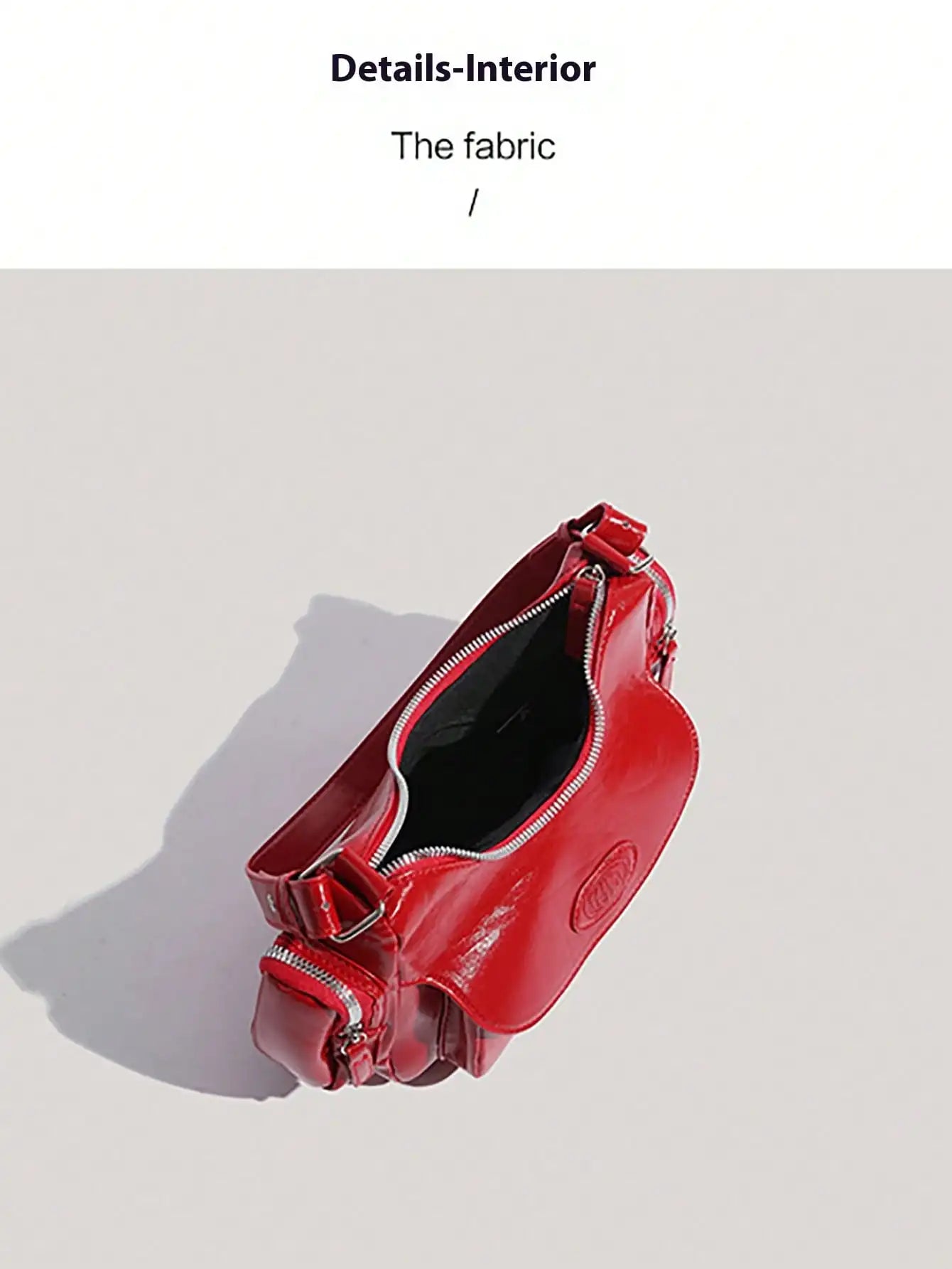 Y2K style motorcycle bagnew fashion personality crescent bag weet and cool hot girl shoulder bag