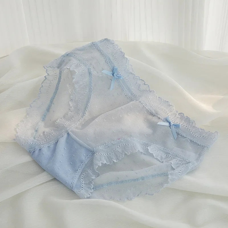 L-XL Women's Underwear Panties Sexy Lace Panty Girls Hollow Out Comfort Briefs Low Waist Seamless Underpants Female Lingerie