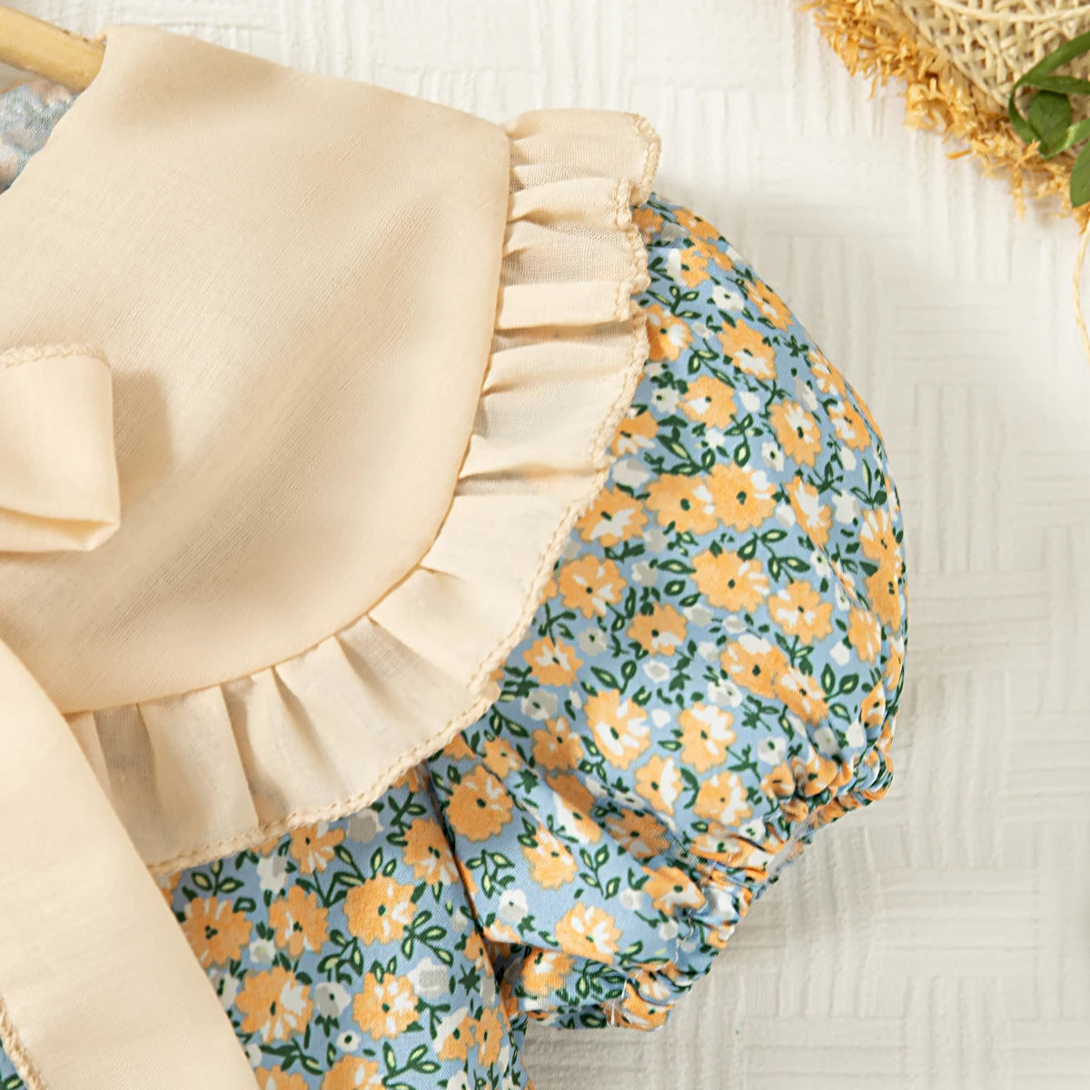 Baby Girl Dresses Summer Floral Bow Short Sleeve Girls Dresses Cute Cotton Girls Dresses Baby Clothes Girl 