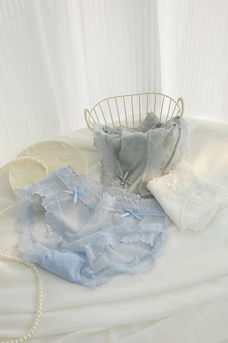 L-XL Women's Underwear Panties Sexy Lace Panty Girls Hollow Out Comfort Briefs Low Waist Seamless Underpants Female Lingerie