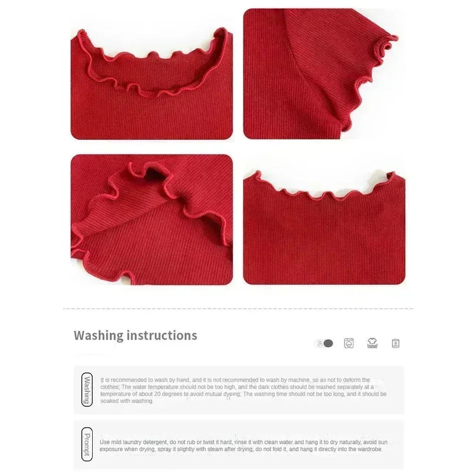 Girls Casual Ice Silk Short Sleeved T-shirt Summer Children Ear Edge Top 2-10 Years Old Girl Versatile Half Sleeved Clothes