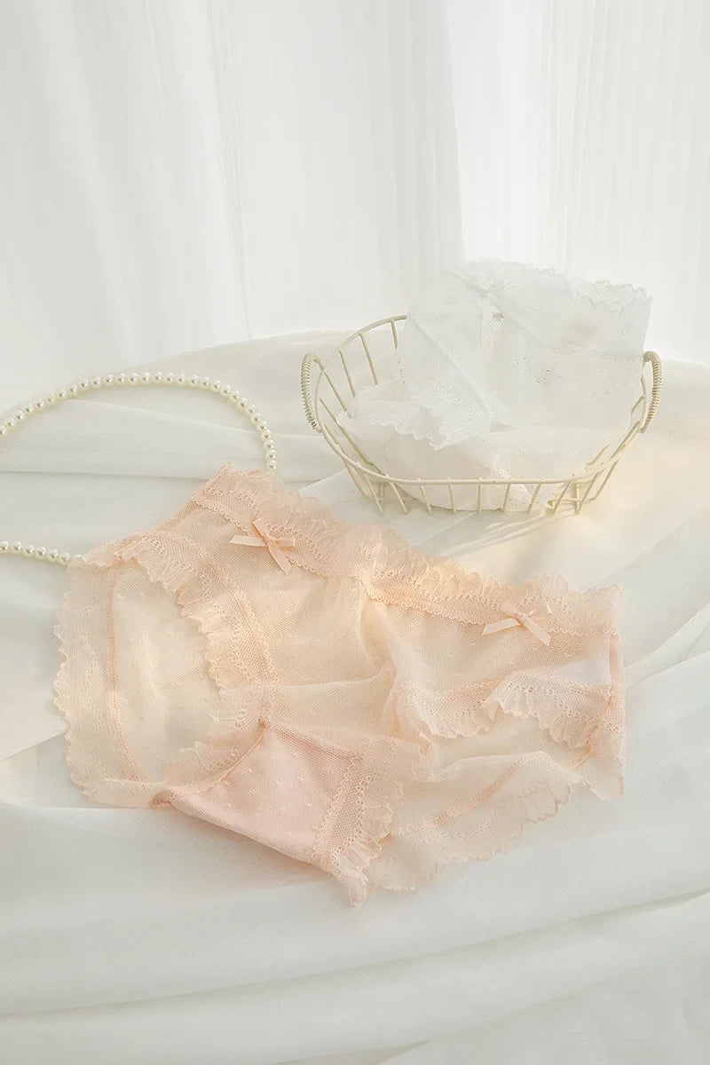 L-XL Women's Underwear Panties Sexy Lace Panty Girls Hollow Out Comfort Briefs Low Waist Seamless Underpants Female Lingerie