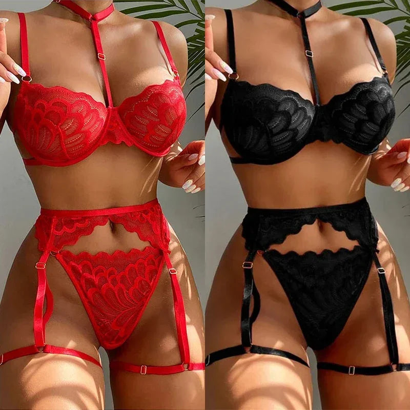 Sexi Babydoll Lace Bra And Panty Set Perspective Sex Erotic Costumes Lingerie Set Underwear Dress Porn Sexy Lingerie For Women