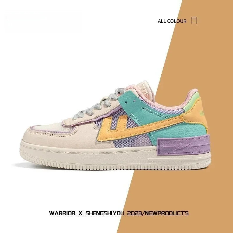 Women's Breathable Mesh Flat Bottom Sneakers Summer Fashionable Sporty Casual Slip-On Shoes Korean Style Versatile Trendy Flats