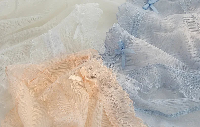 L-XL Women's Underwear Panties Sexy Lace Panty Girls Hollow Out Comfort Briefs Low Waist Seamless Underpants Female Lingerie