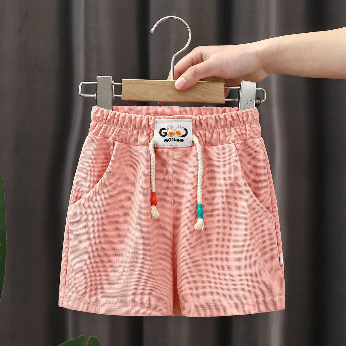 1pcs Summer Kids Shorts Boys Girls Solid Color Short Baby Solid Color Casual Pant Children Short Pant  Sport Clothing Outwear