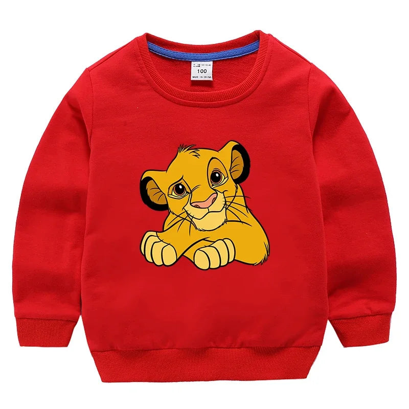 Potdemiel The Lion King Sweatshirts Toddler Baby Girls Clothes Children Boys Spring Autumn Cute Long Sleeve Fashion Top