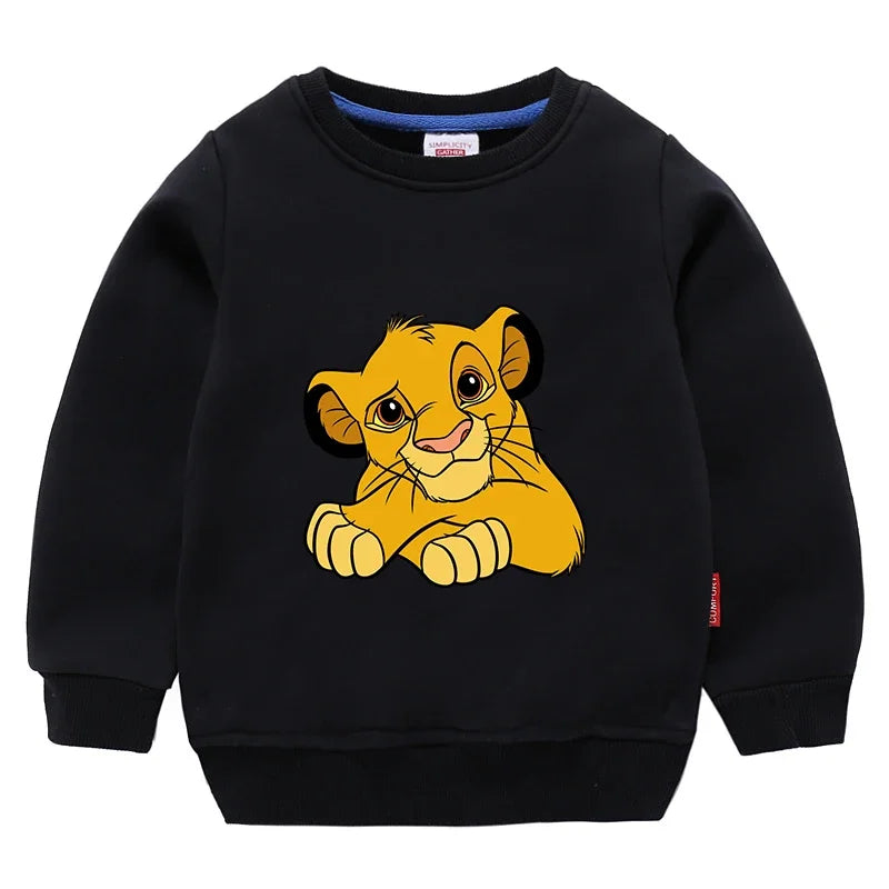 Potdemiel The Lion King Sweatshirts Toddler Baby Girls Clothes Children Boys Spring Autumn Cute Long Sleeve Fashion Top