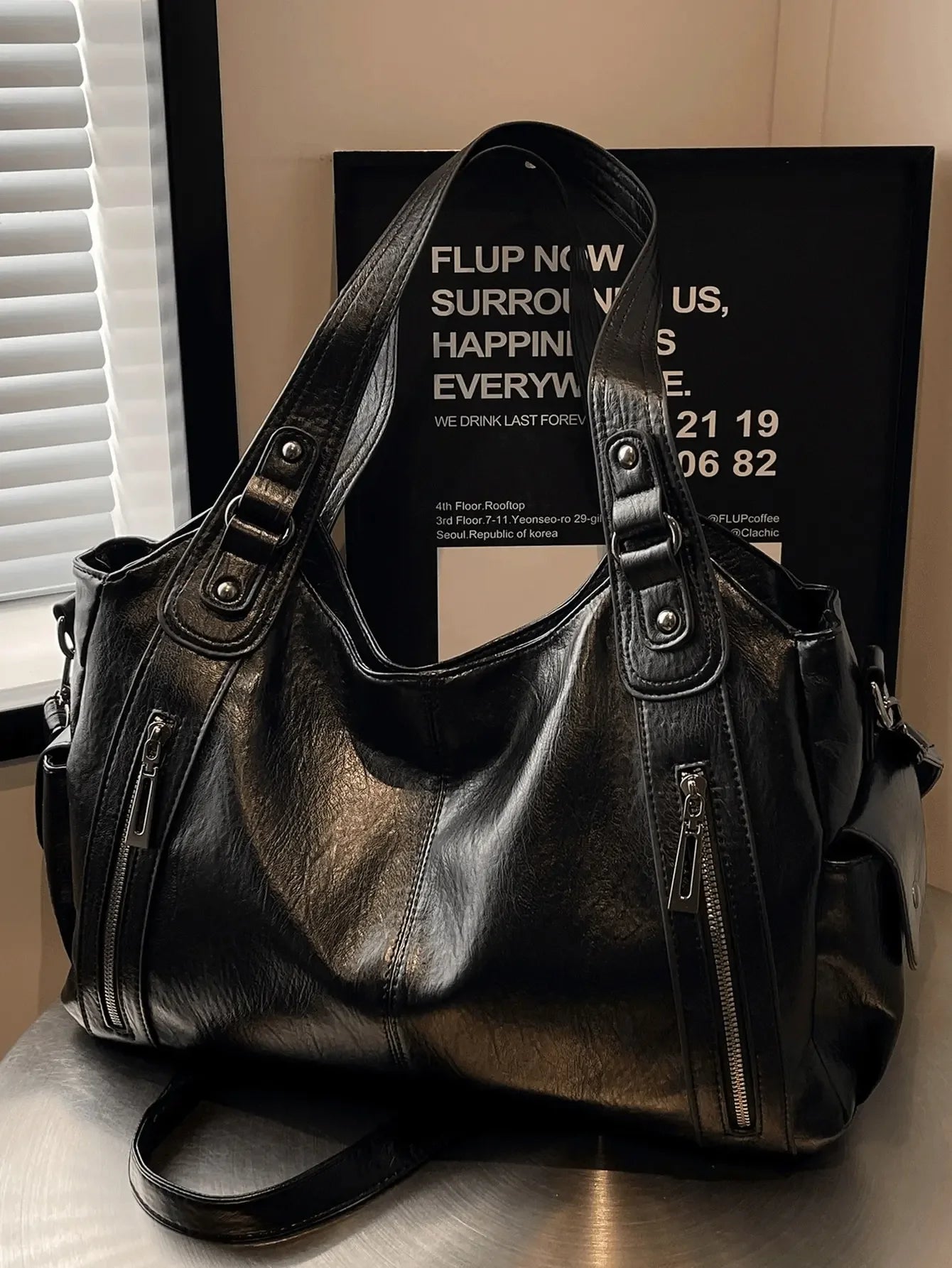 Y2K Women Vintage Retro PU Leather Handbags Underarm Crossbody Buckle Ladies Hand Bag Purse Handbags Shoulder Armpit Tote Bags