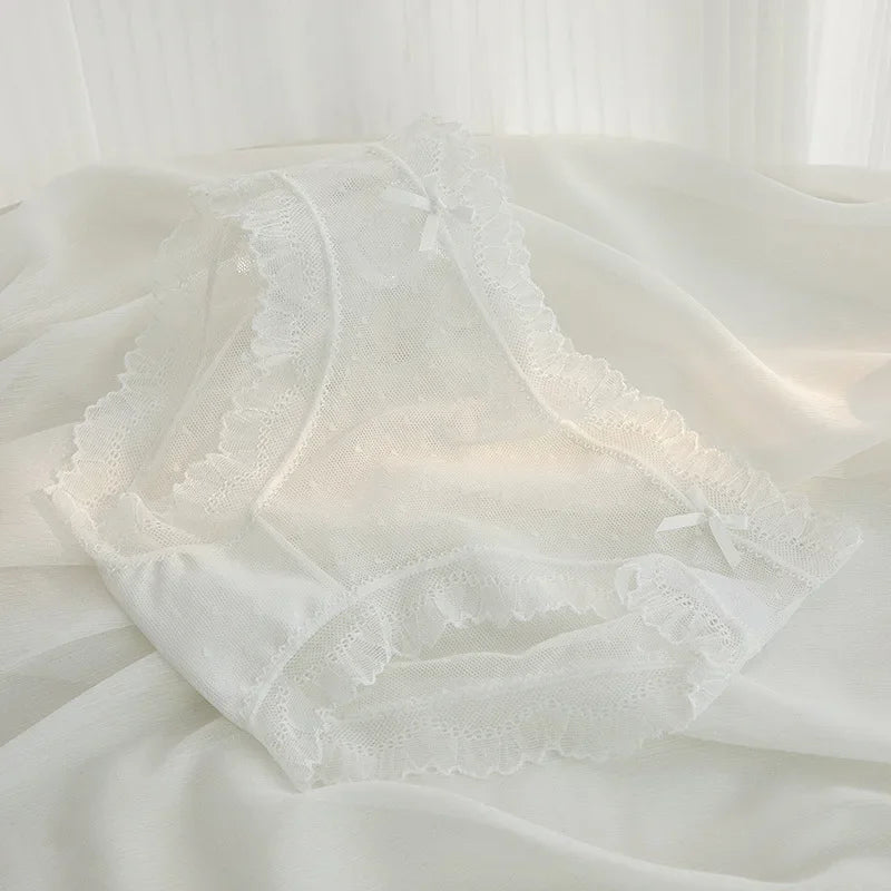 L-XL Women's Underwear Panties Sexy Lace Panty Girls Hollow Out Comfort Briefs Low Waist Seamless Underpants Female Lingerie