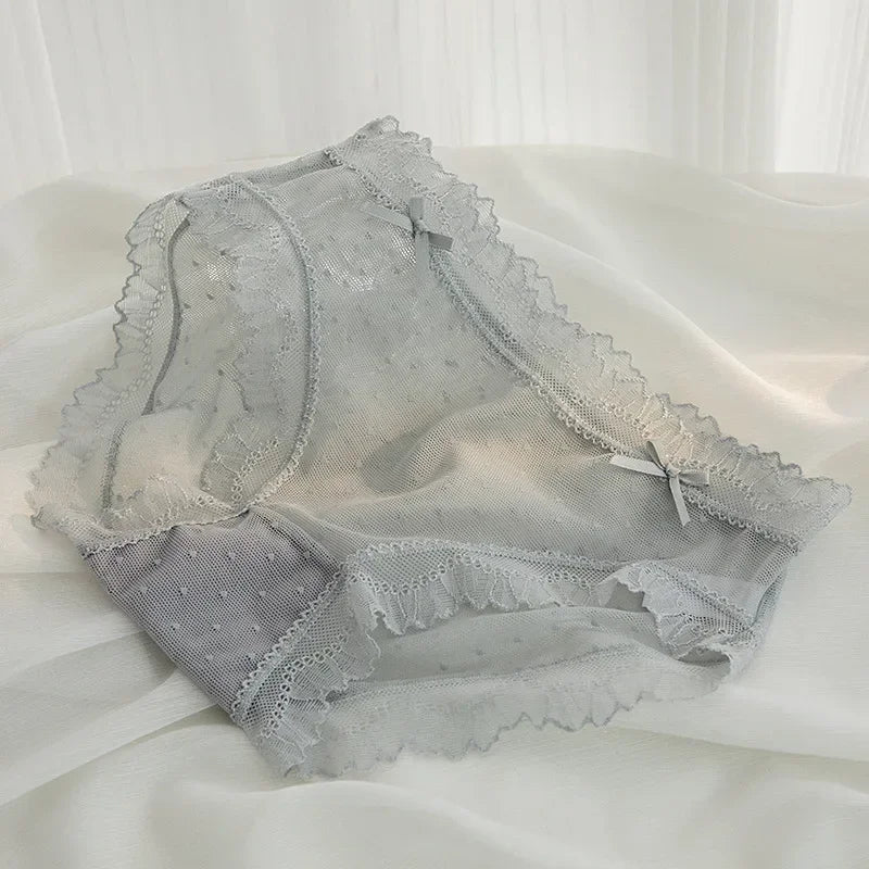 L-XL Women's Underwear Panties Sexy Lace Panty Girls Hollow Out Comfort Briefs Low Waist Seamless Underpants Female Lingerie