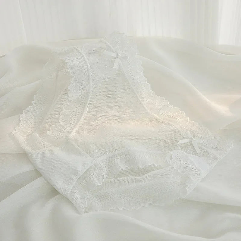 L-XL Women's Underwear Panties Sexy Lace Panty Girls Hollow Out Comfort Briefs Low Waist Seamless Underpants Female Lingerie