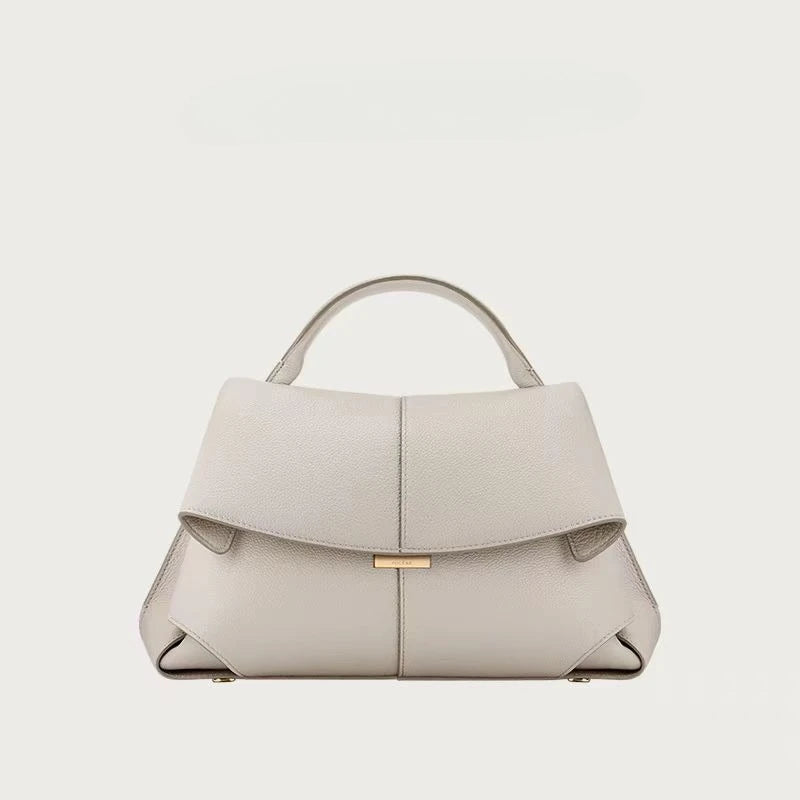 French niche hand-held diagonal cross women's bag new trend Mokki series fashionable pleated smile bag