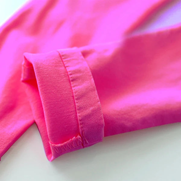 3-12-year-old girls pencil pants elastic baby Leggings 2024 new slim fit children's Leggings solid color imitation jeans