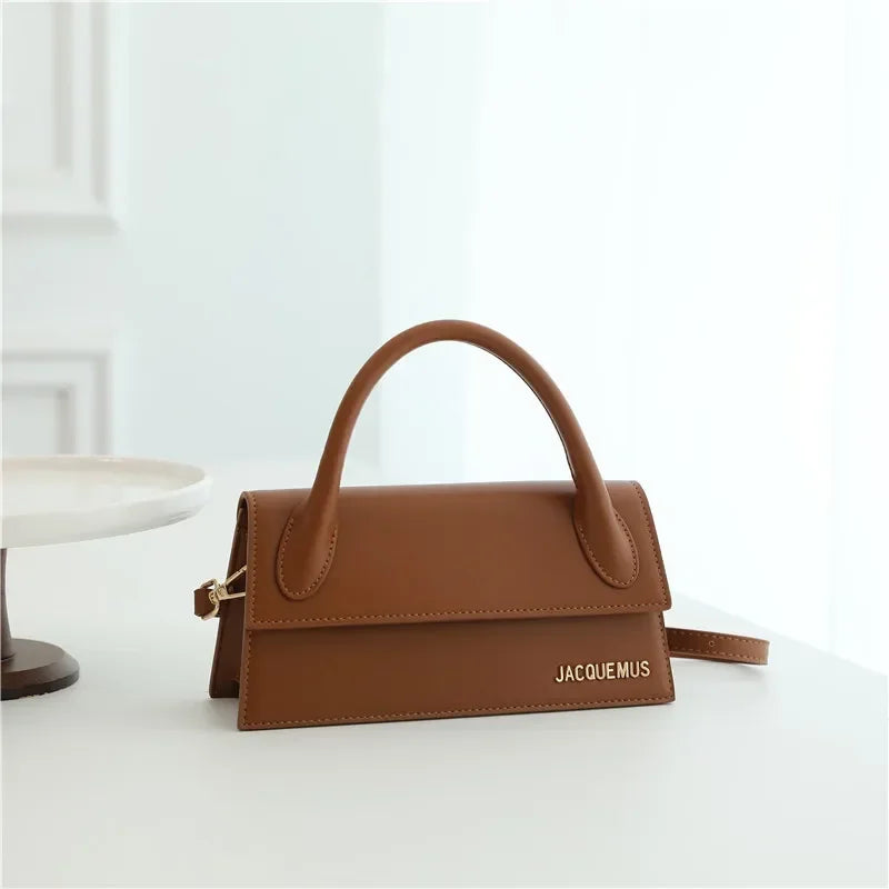 2025 Niche Design! Stylish Flap Small Square Bag - Handheld/Shoulder/Crossbody 3-Way Carry, Premium Leather Texture