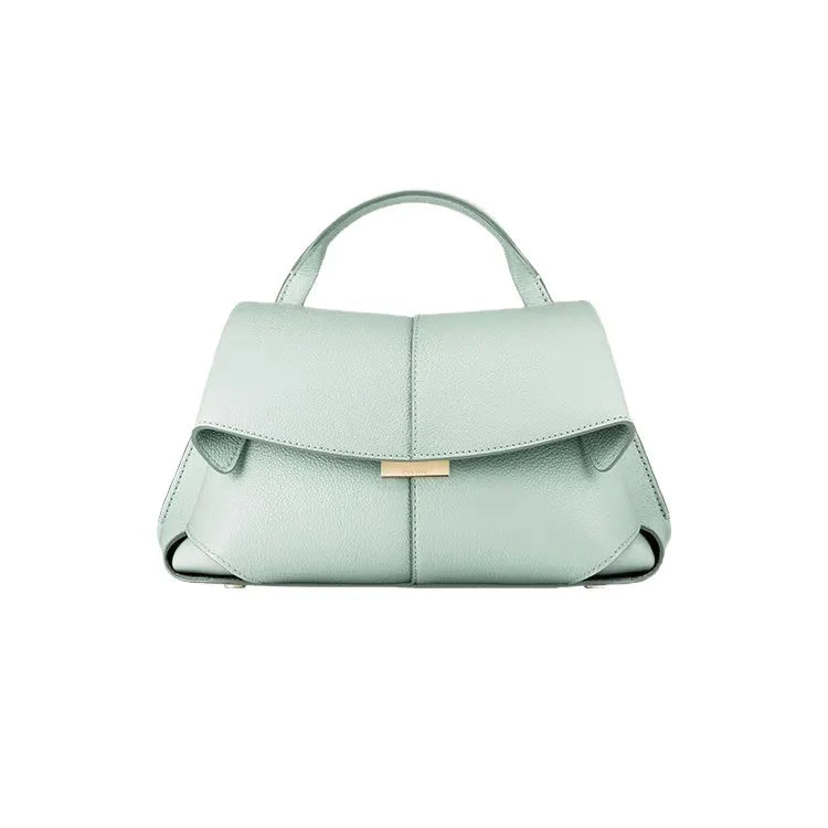 French niche hand-held diagonal cross women's bag new trend Mokki series fashionable pleated smile bag