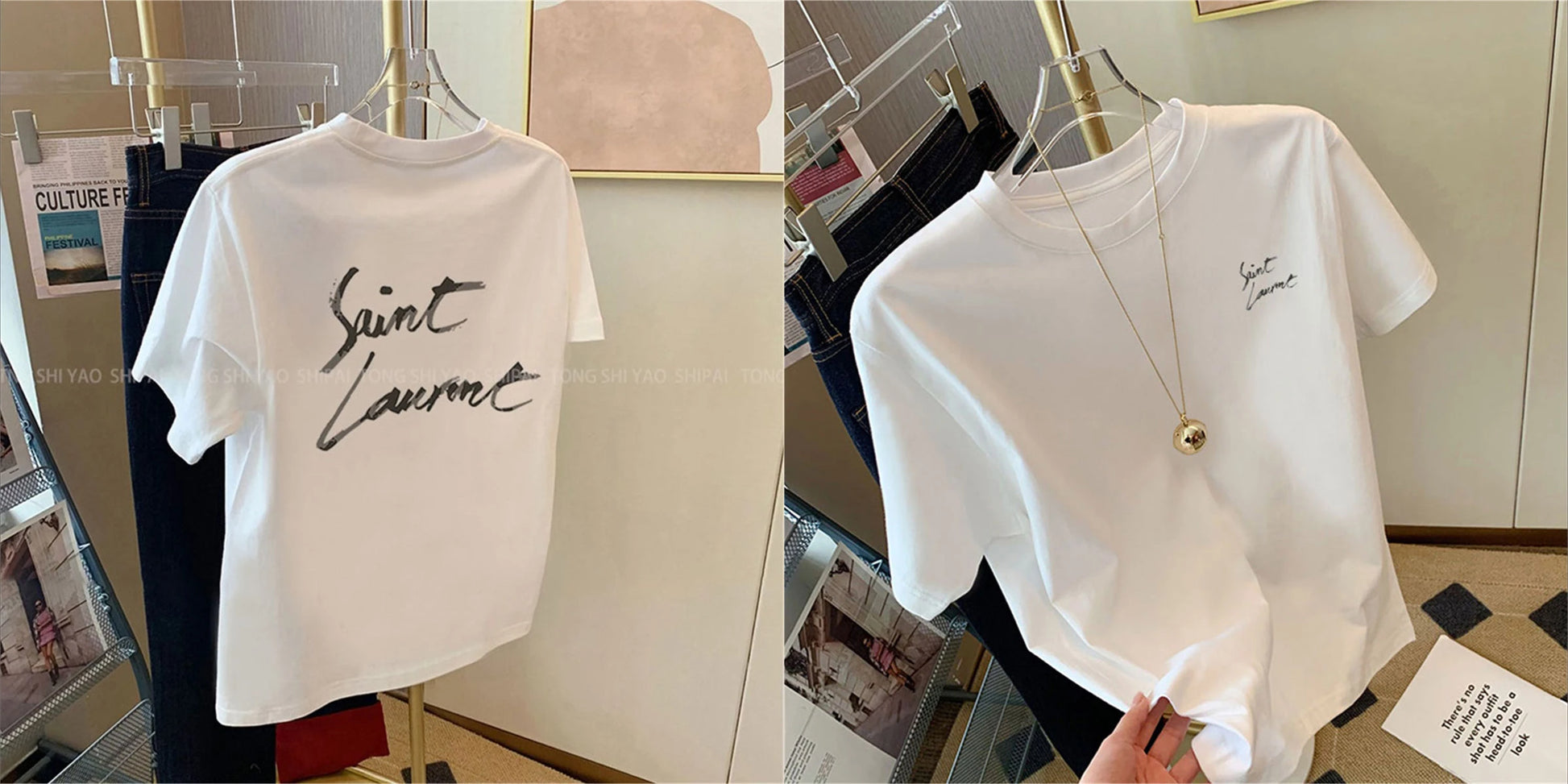 Oversize short-sleeved t-shirt women's and men's summer 2025 new design trendy loose lazy unique chic top