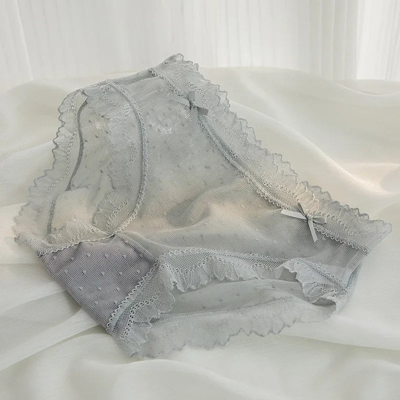 L-XL Women's Underwear Panties Sexy Lace Panty Girls Hollow Out Comfort Briefs Low Waist Seamless Underpants Female Lingerie