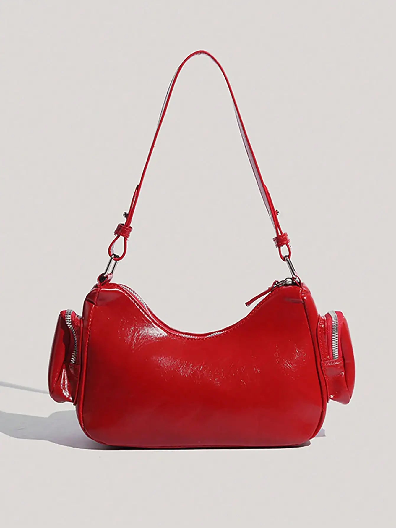 Y2K style motorcycle bagnew fashion personality crescent bag weet and cool hot girl shoulder bag