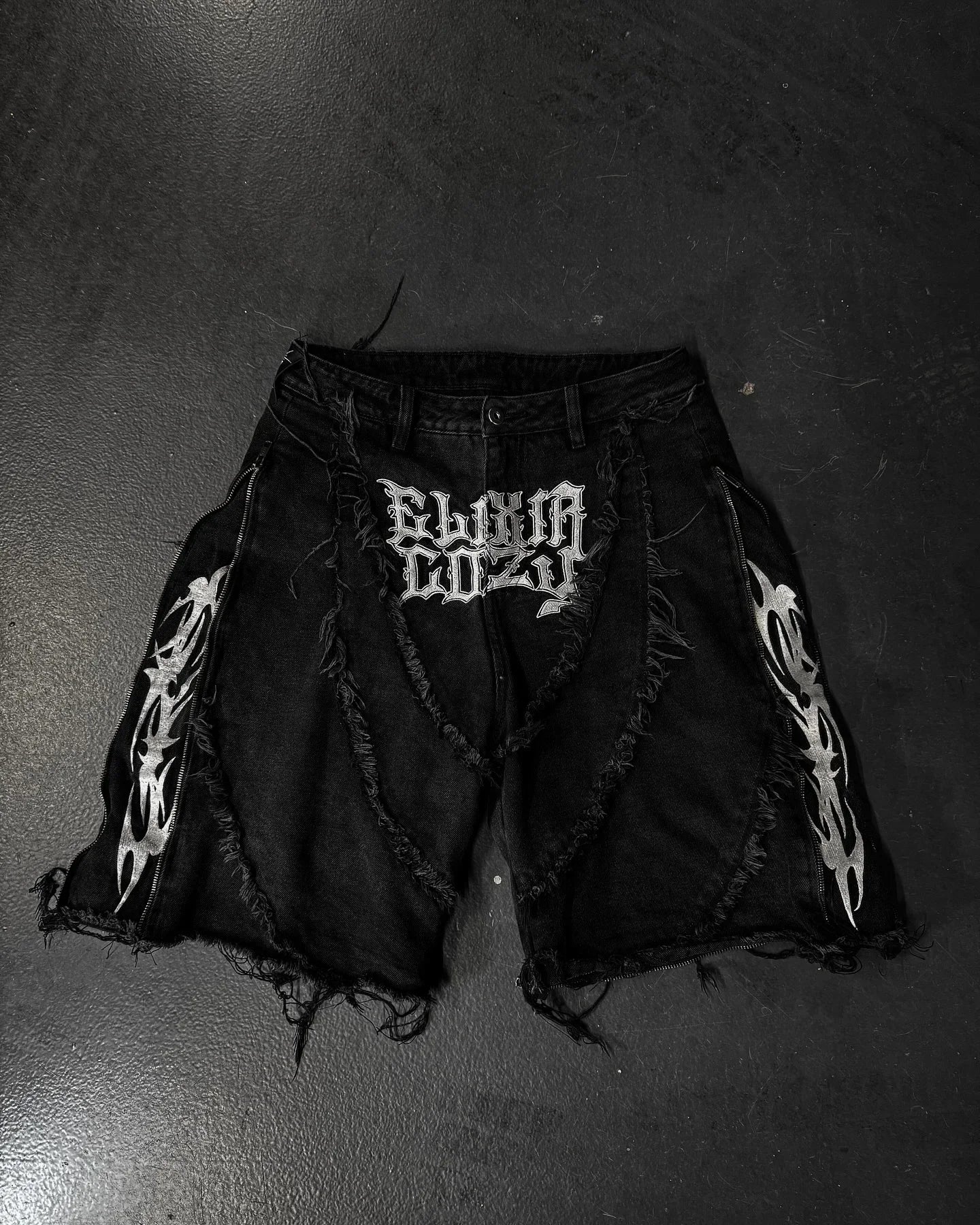 Y2k Patchwork Stripe Embroidery Fur Edge Jeans Fashion America Retro Zipper Splicing Baggy Jeans Punk Men Black Denim Pants