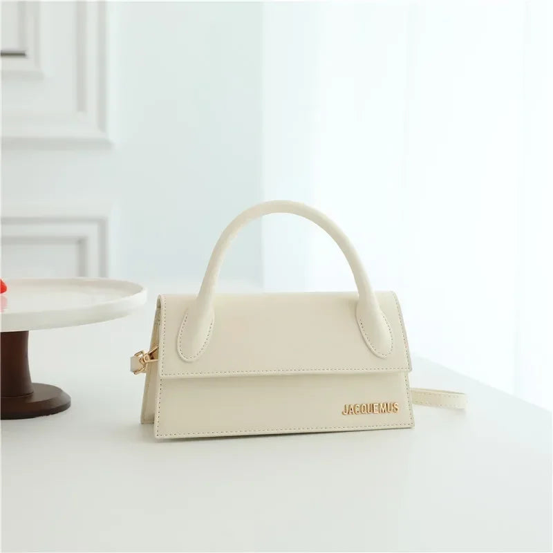 2025 Niche Design! Stylish Flap Small Square Bag - Handheld/Shoulder/Crossbody 3-Way Carry, Premium Leather Texture