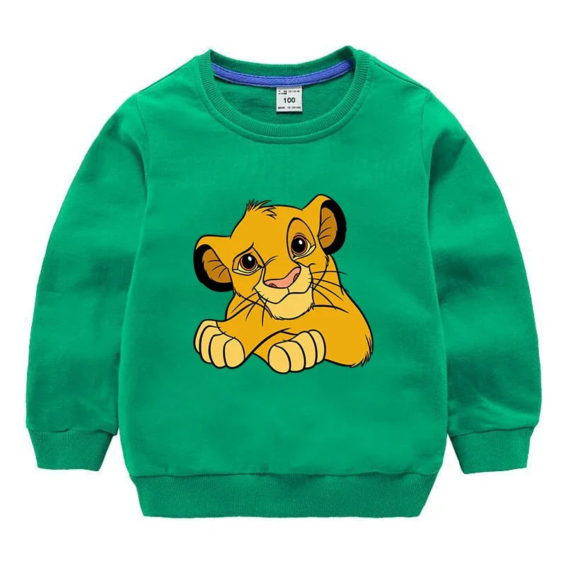 Potdemiel The Lion King Sweatshirts Toddler Baby Girls Clothes Children Boys Spring Autumn Cute Long Sleeve Fashion Top