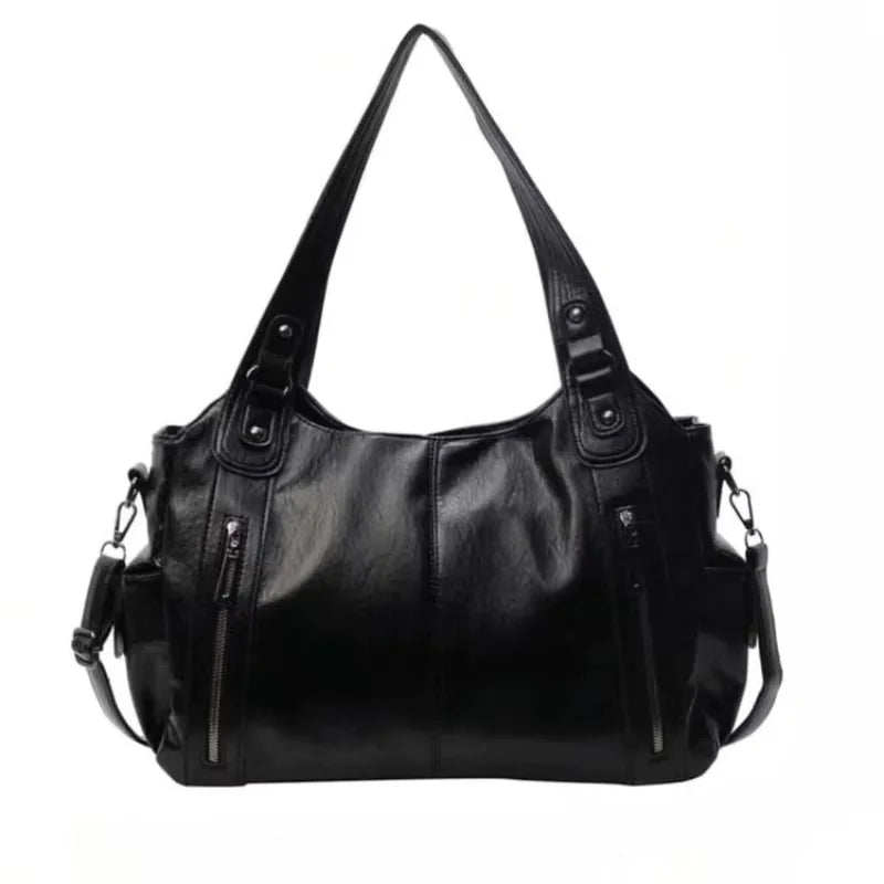 Y2K Women Vintage Retro PU Leather Handbags Underarm Crossbody Buckle Ladies Hand Bag Purse Handbags Shoulder Armpit Tote Bags