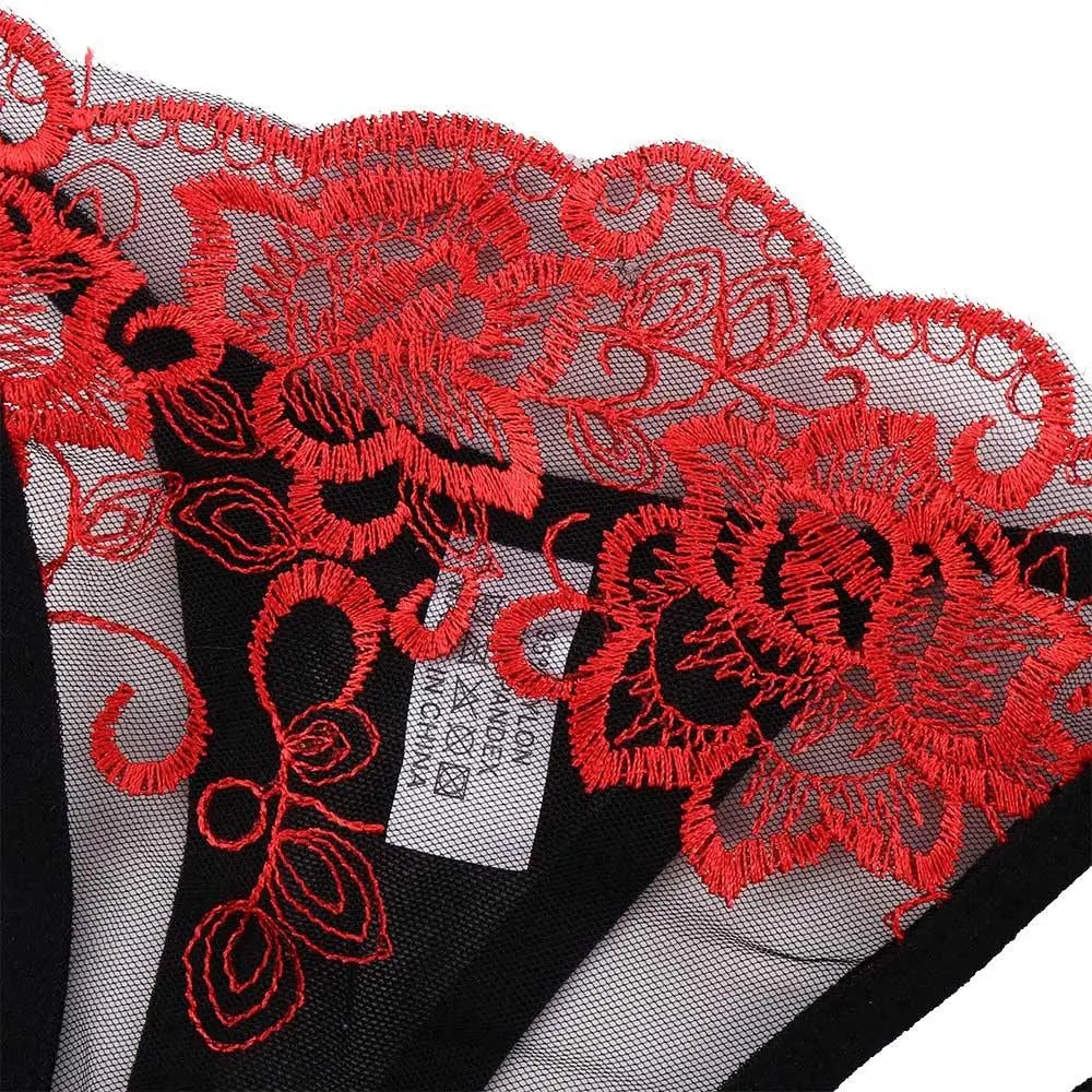 Ladies Sexy Embroidery Hollow Out Lingerie Transparent Underwear Panties Brief Panty