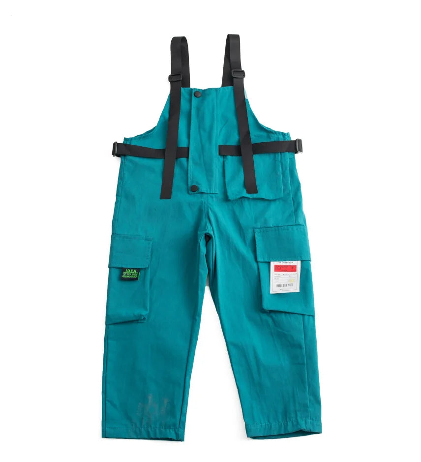 Cool T Shirt Overall Pants Kids Hip Hop Dancing Clothes Jazz Dancewear for Girls Boys Street Dance Wear Outfit Ballroom Costumes