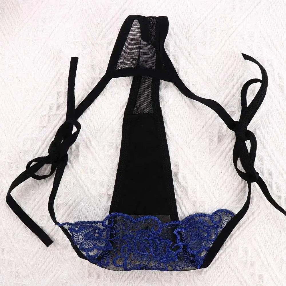 Ladies Sexy Embroidery Hollow Out Lingerie Transparent Underwear Panties Brief Panty