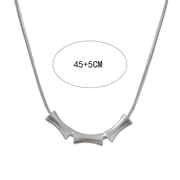 New Irregular Wave Shape Chain Men Necklace Advanced Sense Stainless Steel Figaro Cuban Chain Necklace For Men Women Jewelry
