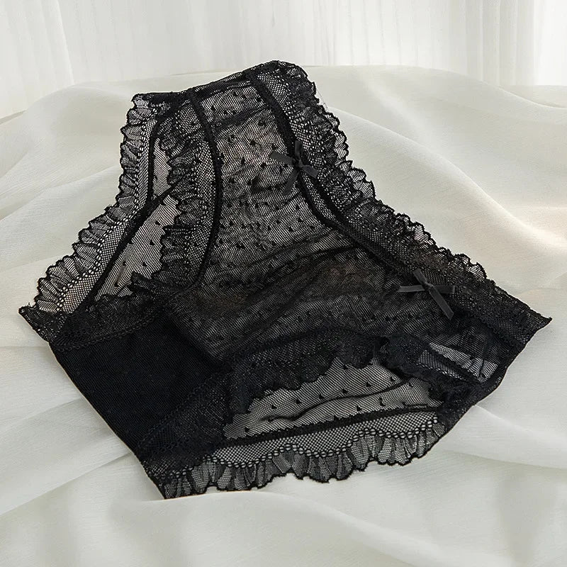 L-XL Women's Underwear Panties Sexy Lace Panty Girls Hollow Out Comfort Briefs Low Waist Seamless Underpants Female Lingerie