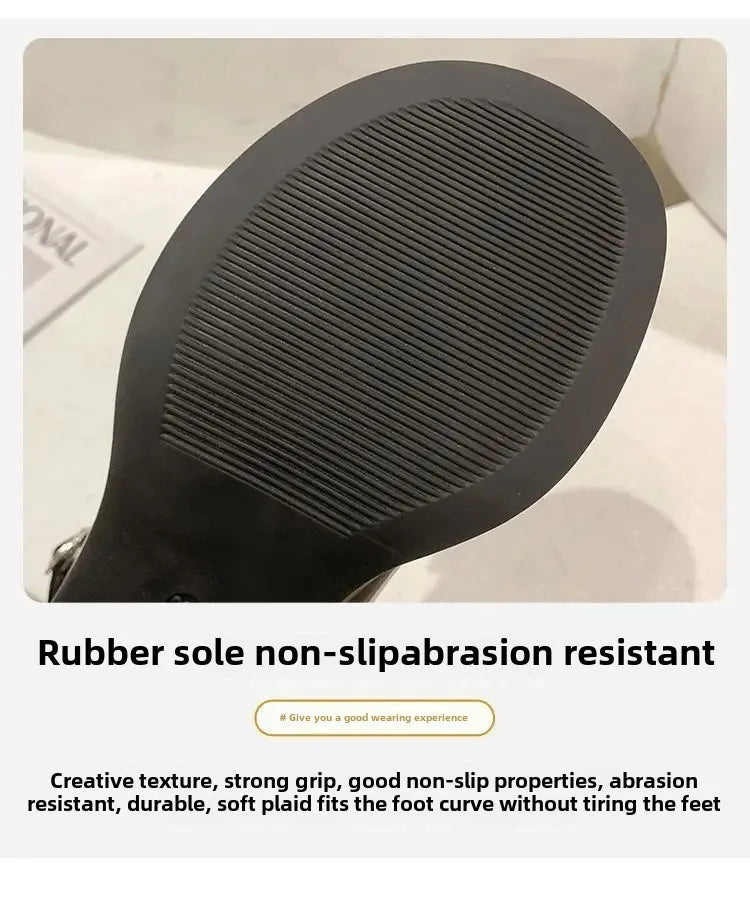 French Mary Jane Women's 2025 Spring Unique Gentle High Heels Versatile British Style Small Leather Shoes for Evening Wear