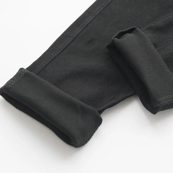 3-12-year-old girls pencil pants elastic baby Leggings 2024 new slim fit children's Leggings solid color imitation jeans