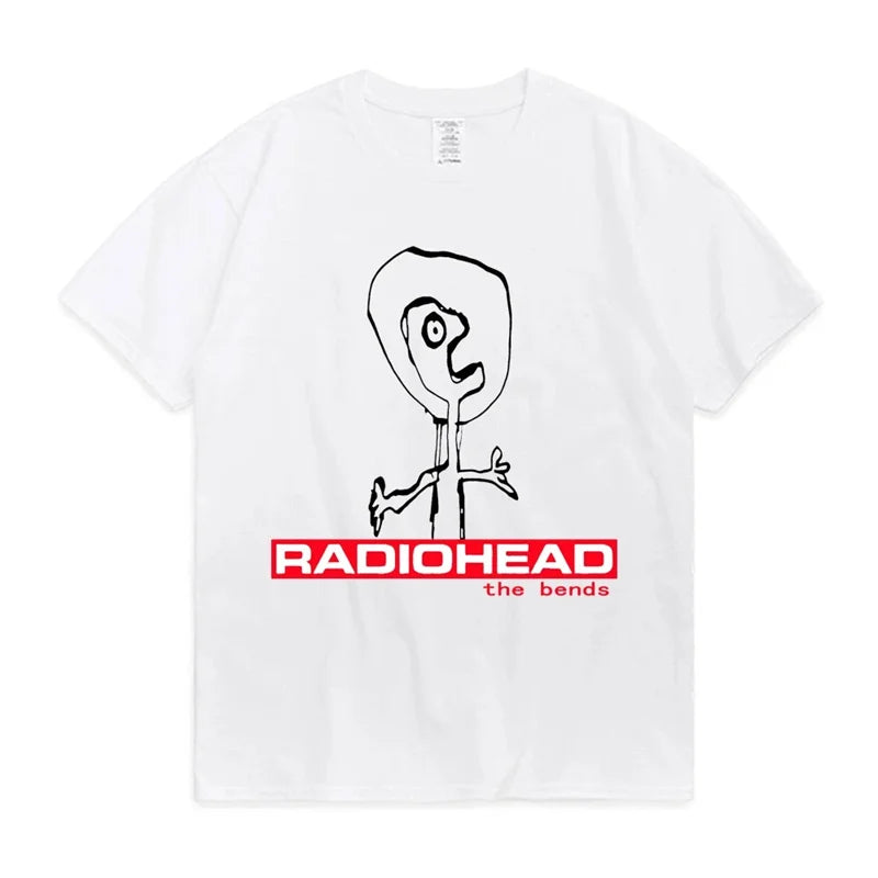 Radiohead T Shirt Men Vintage Classic Tees North America Tour Rock Boy women's tshirt Camisetas Hombre Hip Hop Street casual Top