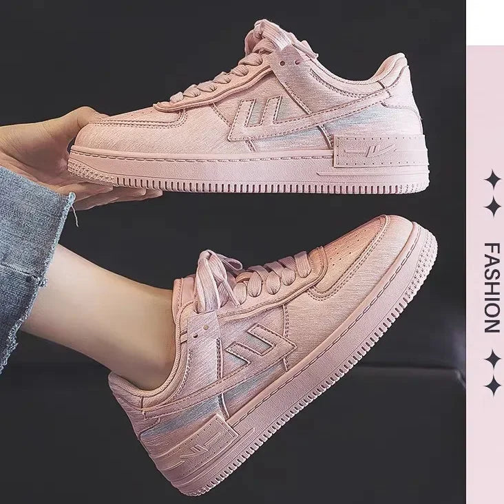 Women's Breathable Mesh Flat Bottom Sneakers Summer Fashionable Sporty Casual Slip-On Shoes Korean Style Versatile Trendy Flats