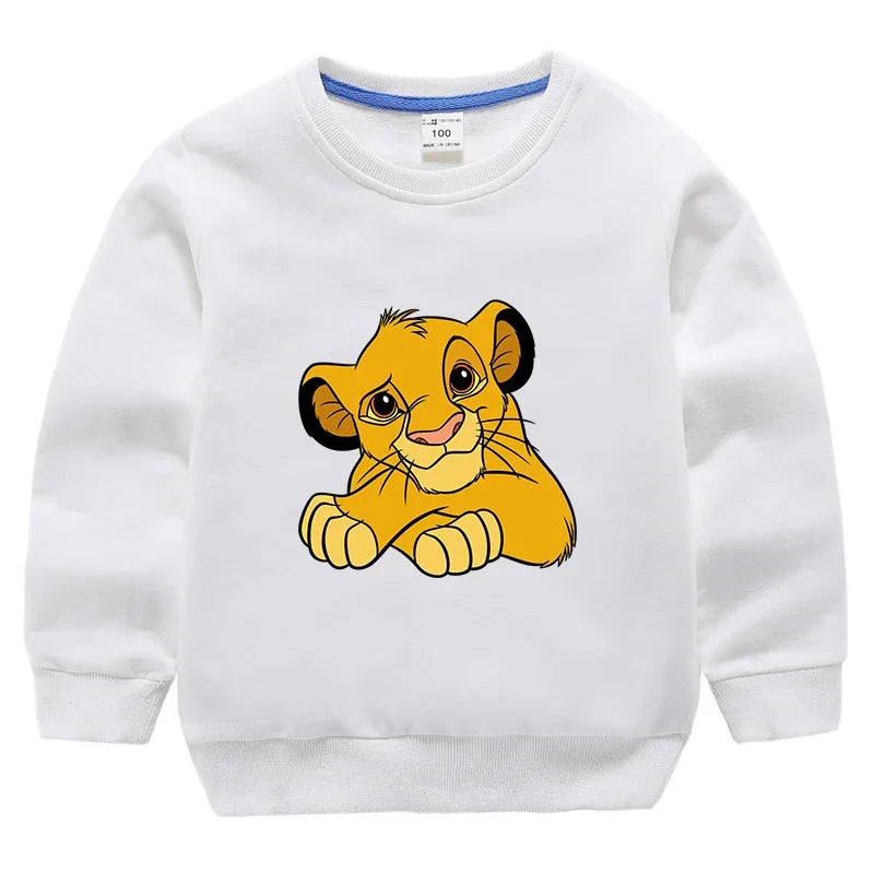 Potdemiel The Lion King Sweatshirts Toddler Baby Girls Clothes Children Boys Spring Autumn Cute Long Sleeve Fashion Top