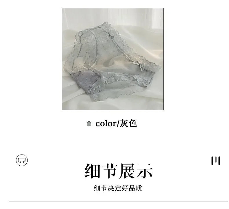 L-XL Women's Underwear Panties Sexy Lace Panty Girls Hollow Out Comfort Briefs Low Waist Seamless Underpants Female Lingerie