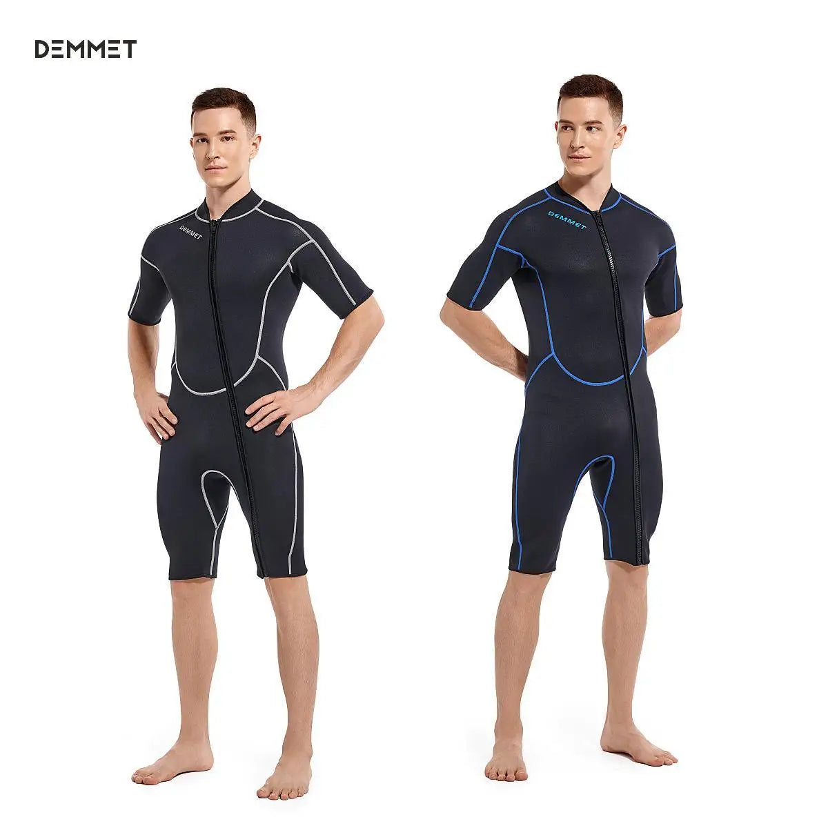 DEMMET 1.5mm Neoprene Short-sleeved Wetsuit One-piece Swimsuit Swimming Surfing Snorkeling Keeping Warm And Cold