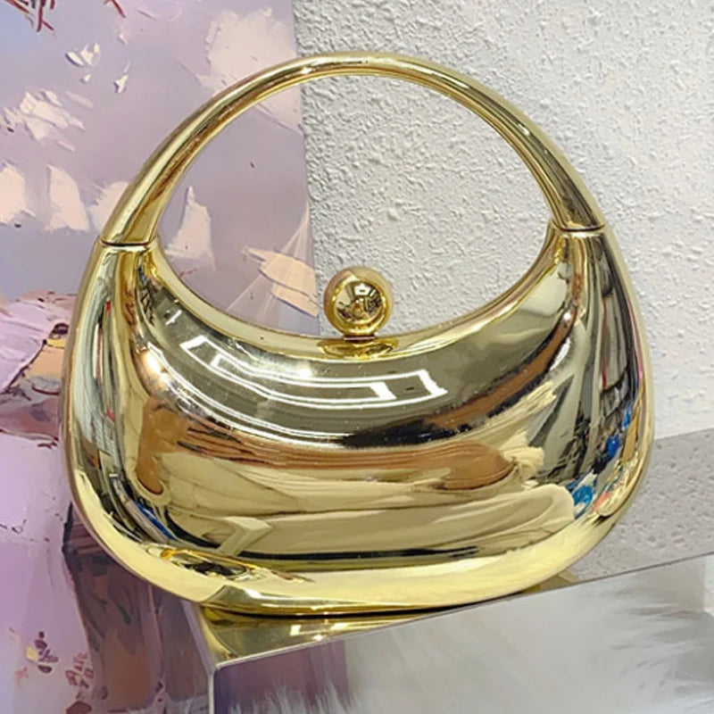 New Fashion Banquet Bag Acrylic Shell Bag Gradient Lipstick Change Handbag Box Bag