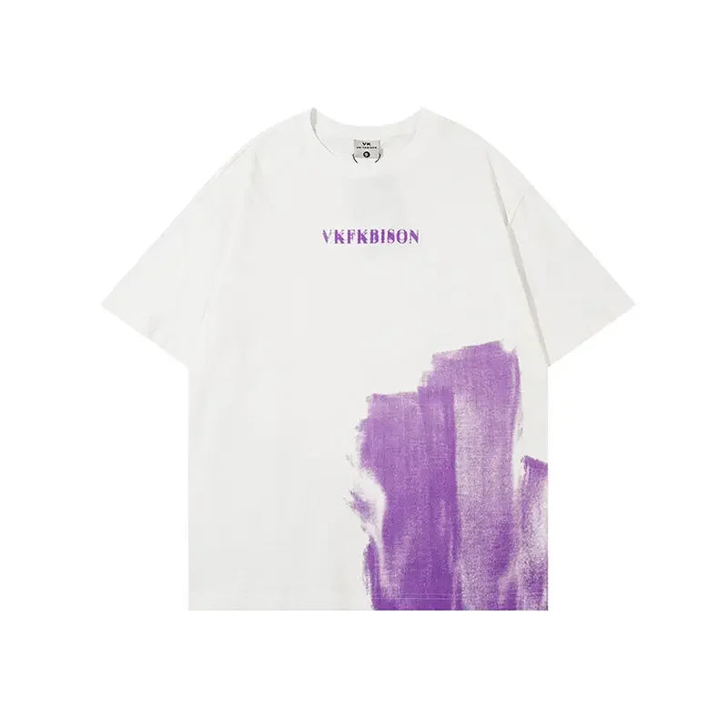 T Shirt for Men O Neck Oversized Stripeds Black Top Hot Cool Original Luxury High Quality Casual Streetwear Party Man Tee Shirt