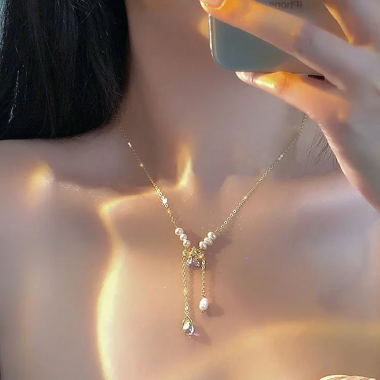 New Fashion Trend Unique Design Delicate Zircon Cross Pendant Necklace for Men and Women Couples Jewelry Party Premium Gifts