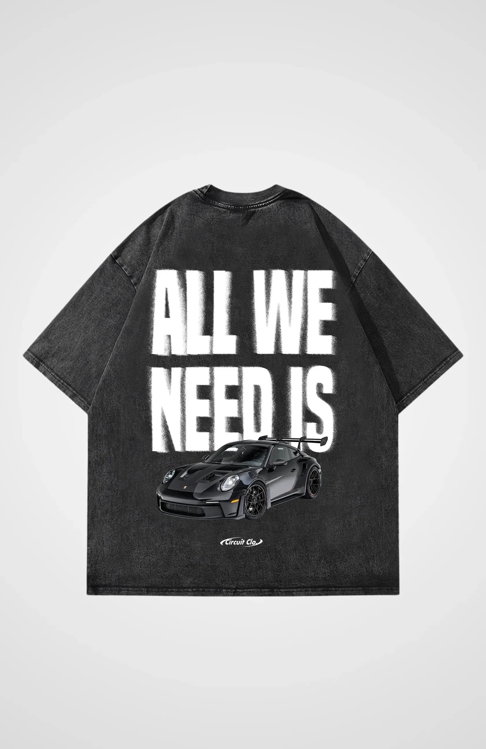 Washed T-Shirts Men Oversized Y2K T-Shirt Summer Retro Short Sleeve Sometimes You Need A GT3RS Washed Shirt Cotton Male Top Tee