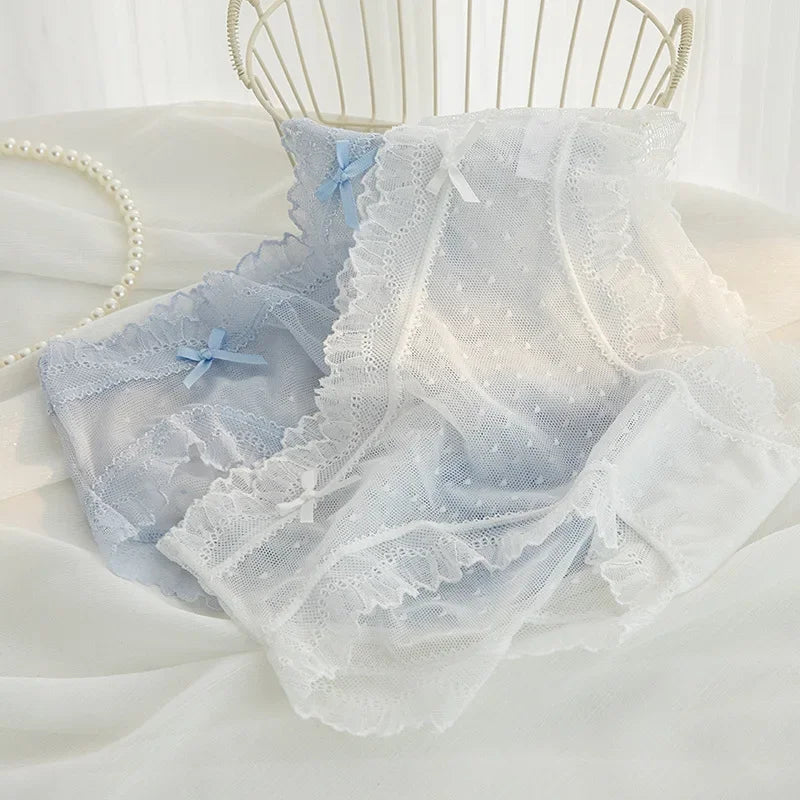 L-XL Women's Underwear Panties Sexy Lace Panty Girls Hollow Out Comfort Briefs Low Waist Seamless Underpants Female Lingerie