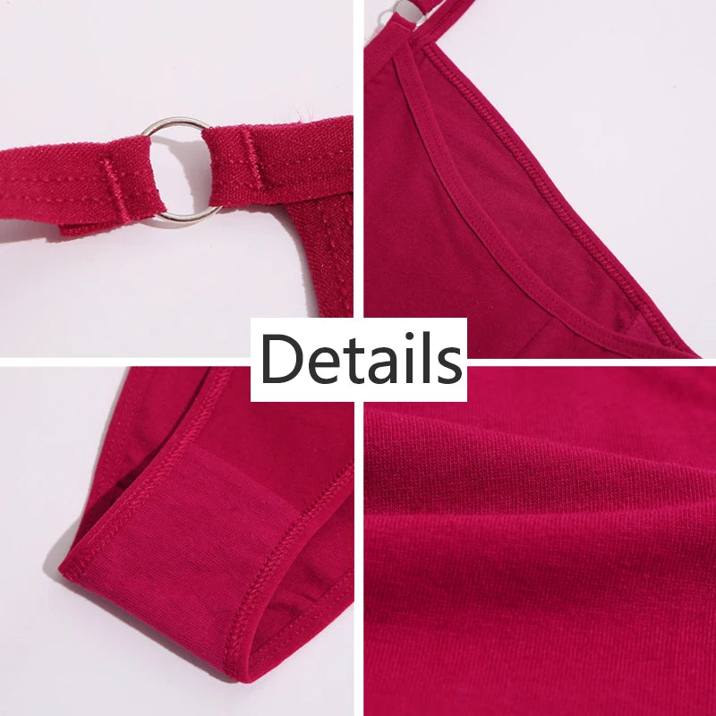 FINETOO 3Pcs/set Cotton Briefs Panties Women Sexy Low Waist Underwear M-2XL Ladies Cotton Underpants Soft Feamle Lingerie 2024